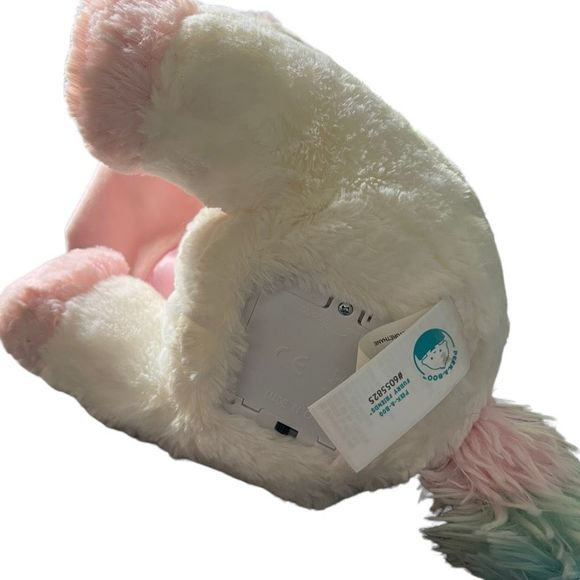 Peek-A-Boo Furry Friends Unicorn White & Pink Talking Moving Fun Plush‎ Baby Toy - Picture 6 of 7